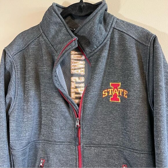 ✨ Colosseum Gray Iowa State Full Zip Jacket Small - Picture 2 of 11